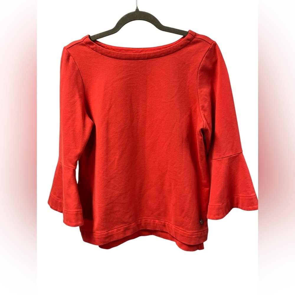 Tommy Bahama Sea Glass Bell Sleeve Crew Neck Sweatshirt Womens size XS